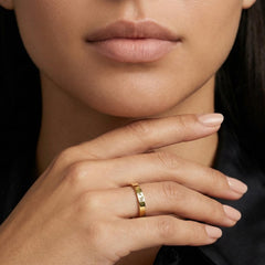 Custom Women's Engraved Ring