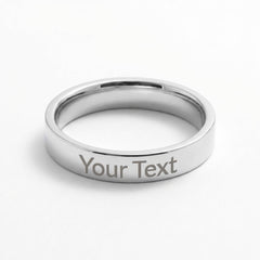 Custom Women's Engraved Ring