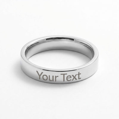 Custom Women's Engraved Ring