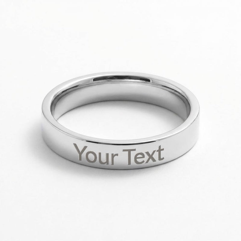 Custom Women's Engraved Ring