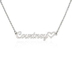 Custom Name Necklace with Heart