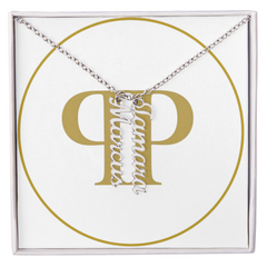 Custom Multi-Name Vertical Necklace