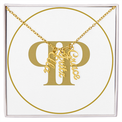Custom Multi-Name Vertical Necklace