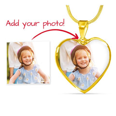 Custom Photo Heart Necklace