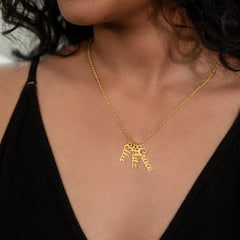 Custom Multi-Name Vertical Necklace