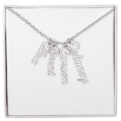Custom Multi-Name Vertical Necklace